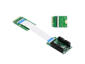Mini PCI-E PCI Express & NGFF A+E Key to SATA 3.0 Four Ports Adapter Cable 6Gbps Hard Drive Extension Card for SSD Mini PCI-E PCI Express & NGFF A+E Key to SATA 3.0 Four Ports Adapter Cable 6Gbps Hard Drive Extension Card for SSD
