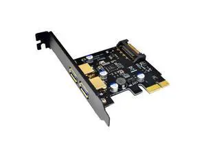 USB 3.0 PCI Express PCIE USB 3.0 Card Adapter 5Gbps USB 3.0 PCI-E 2 Ports PCI Express Expansion Card SATA Power Connector for PC USB 3.0 PCI Express PCIE USB 3.0 Card Adapter 5Gbps USB 3.0 PCI-E 2 Ports PCI Express Expansion Card SATA Power Connector for PC