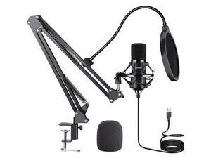 USB Microphone Kit: Plug & Play USB Computer Mic Cardioid Podcast Condenser Microphone Kit, PC Streaming Mic are suitable for Youtube, Streaming, Recording Music, Live Streaming and Gaming USB Microphone Kit: Plug & Play USB Computer Mic Cardioid Podcast Condenser Microphone Kit, PC Streaming Mic are suitable for Youtube, Streaming, Recording Music, Live Streaming and Gaming