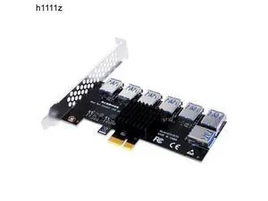Gold PCI Express Multiplier Riser PCIE 1 to 7 PCI Express X16 USB Miner Adapter Extender PCI-e Riser For PC Graphics Card Mining Gold PCI Express Multiplier Riser PCIE 1 to 7 PCI Express X16 USB Miner Adapter Extender PCI-e Riser For PC Graphics Card Mining