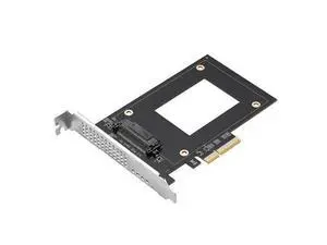 U.2 to PCIe 4.0 X4 Riser Expansion Adapter Card PCI Express 4x U.2 SFF-8639 Adapter for Intel 2.5" NVMe U2 SSD U.2 to PCIe 4.0 X4 Riser Expansion Adapter Card PCI Express 4x U.2 SFF-8639 Adapter for Intel 2.5" NVMe U2 SSD