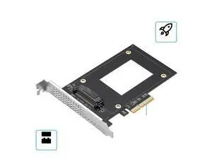 High-Performance U.2 NVMe SSD to PCIe 3.0/4.0 Adapter Card High-Performance U.2 NVMe SSD to PCIe 3.0/4.0 Adapter Card