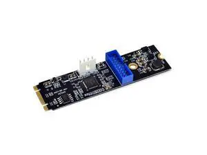 M.2 NGFF NVME to USB 3.0 19Pin Header Convert Card NGFF to 2 Port USB3.0 Expansion Card Transfer Adapter IDE 4PIN Power Supply M.2 NGFF NVME to USB 3.0 19Pin Header Convert Card NGFF to 2 Port USB3.0 Expansion Card Transfer Adapter IDE 4PIN Power Supply