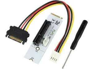 BGNing NGFF M2 to PCI-e 4X 1X Slot Riser Card M Key M.2 2260 2280 SSD Port to PCIE Adapter Converter Multiplier for BTC Miner Mining BGNing NGFF M2 to PCI-e 4X 1X Slot Riser Card M Key M.2 2260 2280 SSD Port to PCIE Adapter Converter Multiplier for BTC Miner Mining