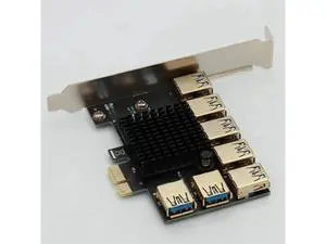 PCIE 1 to 7 adapter card PCI adapter card PCI-E slot 1X to 16X USB 3.0 adapter card extender for graphics card miners mining PCIE 1 to 7 adapter card PCI adapter card PCI-E slot 1X to 16X USB 3.0 adapter card extender for graphics card miners mining