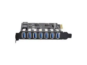 PCI-E to 7 Ports USB 3.0 HUB PCI Express Expansion Card Adapter 5Gbps for Motherboard PCI-E to 7 Ports USB 3.0 HUB PCI Express Expansion Card Adapter 5Gbps for Motherboard
