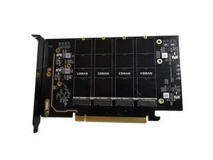 FOR M.2 NVME to PCIe 4.0 X16 Adapter Card Supports 4 NVMe M.2 2280 Supports Bifurcation Raid FOR M.2 NVME to PCIe 4.0 X16 Adapter Card Supports 4 NVMe M.2 2280 Supports Bifurcation Raid