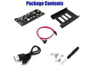 M.2 to USB SATA Adapter NGFF SATA-Bus M.2 KEY B to SATA 2.5 with USB 2.0 and 3.5 HDD Bracket Adapter Raiser for 2230-2280 M2 SSD M.2 to USB SATA Adapter NGFF SATA-Bus M.2 KEY B to SATA 2.5 with USB 2.0 and 3.5 HDD Bracket Adapter Raiser for 2230-2280 M2 SSD