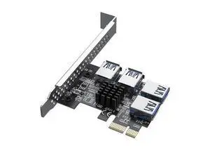 PCI-e to 4 Ports USB 3.0 Adapter PCIe 1 to 4 PCI Express Riser Card PCI-E 1X 4X 6X 8X 16X Slots to External 4 PCI-e slot Adapter PCIe Port Multiplier Card for Bitcoin Miner PCI-e to 4 Ports USB 3.0 Adapter PCIe 1 to 4 PCI Express Riser Card PCI-E 1X 4X 6X 8X 16X Slots to External 4 PCI-e slot Adapter PCIe Port Multiplier Card for Bitcoin Miner