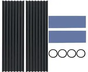 2 Pack PCIe NVMe M.2 SSD Heatsinks Cooler with Nano Silicone Thermal Pad 2 Pack PCIe NVMe M.2 SSD Heatsinks Cooler with Nano Silicone Thermal Pad