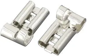 50 PCS 4.8 Series Bend Buttons 4.8 * 0.5MM 187 Female Terminals Tinned 50 PCS 4.8 Series Bend Buttons 4.8 * 0.5MM 187 Female Terminals Tinned