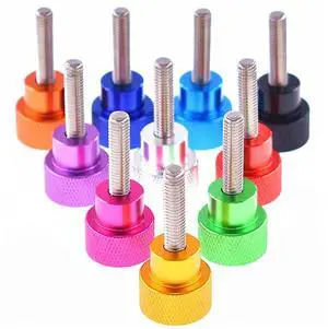 2Pcs UNC 3/8-16 Thumb Screw Aluminum Knurled Head Stainless Steel Thread Hand Tighten Thumb Screws Length 6-100mm(Royal Blue,L-25MM_UNC 3I8-16) 2Pcs UNC 3/8-16 Thumb Screw Aluminum Knurled Head Stainless Steel Thread Hand Tighten Thumb Screws Length 6-100mm(Royal Blue,L-25MM_UNC 3I8-16)