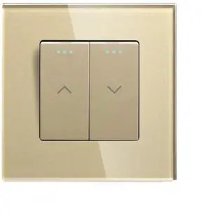 Mechanical Curtain Switch Electric Roller Shutter Switch Push Button Wall Blinds Switch Glass Frame(White) Mechanical Curtain Switch Electric Roller Shutter Switch Push Button Wall Blinds Switch Glass Frame(White)