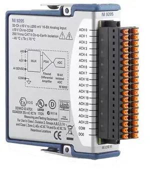 for NI 9205 C Series Voltage Input Module 32 Channels CompactDAQ 16-Bit Analog Input for NI 9205 C Series Voltage Input Module 32 Channels CompactDAQ 16-Bit Analog Input