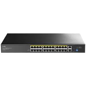 24-Port 10/100M PoE+ Network Switch 300W 2 GbE 1 SFP VLAN FS1026PS1 | Unmanaged Rackmount Metal Hub; Plug & Play IEEE 802.3at/af; 820ft CCTV Extend; Watchdog Recovery; Powers IP Cams, VoIP, APs 24-Port 10/100M PoE+ Network Switch 300W 2 GbE 1 SFP VLAN FS1026PS1 | Unmanaged Rackmount Metal Hub; Plug & Play IEEE 802.3at/af; 820ft CCTV Extend; Watchdog Recovery; Powers IP Cams, VoIP, APs