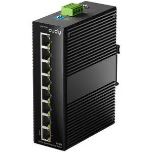 8 Port Gigabit Industrial Network Switch, DIN-Rail Switch IP40 Rated, Polarity Reverse Protection, Short Circuit Protection, Broadcast Storm Prevention On/Off, IG1008 8 Port Gigabit Industrial Network Switch, DIN-Rail Switch IP40 Rated, Polarity Reverse Protection, Short Circuit Protection, Broadcast Storm Prevention On/Off, IG1008