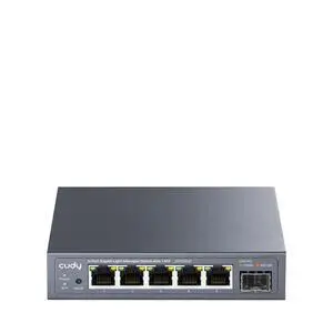 GS105ES1 5 Port Gigabit Light-Managed Switch with 1 SFP, Web Managed, VLAN, QoS, IGMP Snooping, Desktop/Wall Mount GS105ES1 5 Port Gigabit Light-Managed Switch with 1 SFP, Web Managed, VLAN, QoS, IGMP Snooping, Desktop/Wall Mount