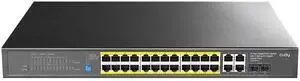 24 Gigabit Ethernet Unmanaged PoE+ Switch, 300W, 24 * 100/1000Mbps PoE+ Ports, 2 Gigabit SFP, CCTV / VLAN Mode, 19-inch Rackmount, 802.3af/at, GS1028PS2 24 Gigabit Ethernet Unmanaged PoE+ Switch, 300W, 24 * 100/1000Mbps PoE+ Ports, 2 Gigabit SFP, CCTV / VLAN Mode, 19-inch Rackmount, 802.3af/at, GS1028PS2