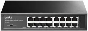 GS1016 Switch 16 Ports Gigabit, Desk/Rackable, Metal Housing, Energy Efficient, Fanless, Plug and Play GS1016 Switch 16 Ports Gigabit, Desk/Rackable, Metal Housing, Energy Efficient, Fanless, Plug and Play
