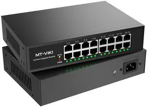 24 Port Gigabit Ethernet Switch, Unmanaged Network Switch Splitter, Desktop/ Rackmount, Metal Casing, Fanless, Plug and Play 24 Port Gigabit Ethernet Switch, Unmanaged Network Switch Splitter, Desktop/ Rackmount, Metal Casing, Fanless, Plug and Play