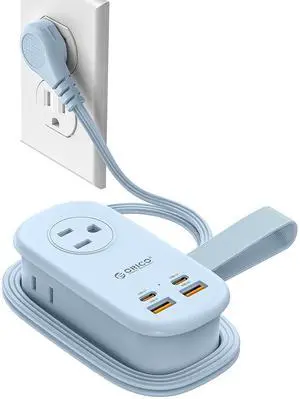 65W GaN Travel Power Strip with 7-in-1 Charging Ports (3 AC Outlets/2 USB-A/2 USB-C), Flat Plug and 4FT Extension Cord, Fast Charger for MacBook Pro/Air, iPad Pro, iPhone 17/16/15- AP3 65W GaN Travel Power Strip with 7-in-1 Charging Ports (3 AC Outlets/2 USB-A/2 USB-C), Flat Plug and 4FT Extension Cord, Fast Charger for MacBook Pro/Air, iPad Pro, iPhone 17/16/15- AP3