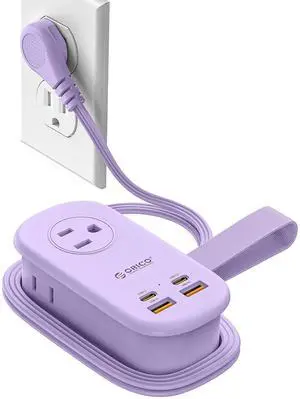65W GaN Travel Power Strip with 7-in-1 Charging Ports (3 AC Outlets/2 USB-A/2 USB-C), Flat Plug and 4FT Extension Cord, Fast Charger for MacBook Pro/Air, iPad Pro, iPhone 17/16/15- AP3 65W GaN Travel Power Strip with 7-in-1 Charging Ports (3 AC Outlets/2 USB-A/2 USB-C), Flat Plug and 4FT Extension Cord, Fast Charger for MacBook Pro/Air, iPad Pro, iPhone 17/16/15- AP3