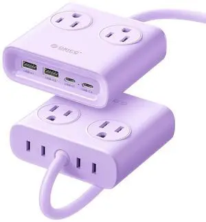 GaN 8-in-1 Power Strip with 4 AC Outlets, 2 USB-C 2 USB-A Ports, 45° Flat Plug, 5ft Extension Cord, Compact Desktop Charging Station for Cruise, Travel, Home Office, ETL Listed (1 Pack) GaN 8-in-1 Power Strip with 4 AC Outlets, 2 USB-C 2 USB-A Ports, 45° Flat Plug, 5ft Extension Cord, Compact Desktop Charging Station for Cruise, Travel, Home Office, ETL Listed (1 Pack)
