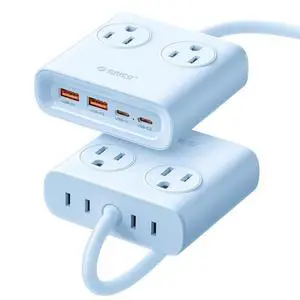 Power Brick, 25W GaN Power Strip, 8-in-1 Desktop Charging Station with 4 AC Outlets, 2 USB-C, 2 USB-A Ports, 5ft Extension Cord, Ultra Thin Flat Plug for Travel Office ETL Listed-PDC (1 PC) Power Brick, 25W GaN Power Strip, 8-in-1 Desktop Charging Station with 4 AC Outlets, 2 USB-C, 2 USB-A Ports, 5ft Extension Cord, Ultra Thin Flat Plug for Travel Office ETL Listed-PDC (1 PC)