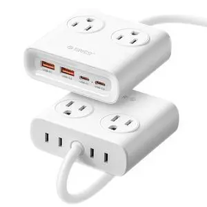 Power Brick, 25W GaN Power Strip, 8-in-1 Desktop Charging Station with 4 AC Outlets, 2 USB-C, 2 USB-A Ports, 5ft Extension Cord, Ultra Thin Flat Plug for Travel Office ETL Listed-PDC (1 PC) Power Brick, 25W GaN Power Strip, 8-in-1 Desktop Charging Station with 4 AC Outlets, 2 USB-C, 2 USB-A Ports, 5ft Extension Cord, Ultra Thin Flat Plug for Travel Office ETL Listed-PDC (1 PC)