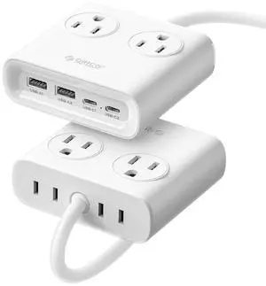 GaN 8-in-1 Power Strip with 4 AC Outlets, 2 USB-C 2 USB-A Ports, 45° Flat Plug, 5ft Extension Cord, Compact Desktop Charging Station for Cruise, Travel, Home Office, ETL Listed (1 Pack) GaN 8-in-1 Power Strip with 4 AC Outlets, 2 USB-C 2 USB-A Ports, 45° Flat Plug, 5ft Extension Cord, Compact Desktop Charging Station for Cruise, Travel, Home Office, ETL Listed (1 Pack)