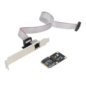 2.5G Ethernet Card, Mini PCI-E Network Adapter with Realtek RTL8125B, 10/100/1000/2500Mbps RJ45 LAN Controller, Support Windows/Linux for Desktop PC NAS 2.5G Ethernet Card, Mini PCI-E Network Adapter with Realtek RTL8125B, 10/100/1000/2500Mbps RJ45 LAN Controller, Support Windows/Linux for Desktop PC NAS
