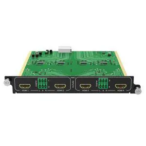 4K@60Hz HDMI Input Card 4 Port (1-Card 4-Port) for Modular Matrix Switcher Video Wall Controller w/Audio Input, 18Gbps, EDID, Seamless Switching 4K@60Hz HDMI Input Card 4 Port (1-Card 4-Port) for Modular Matrix Switcher Video Wall Controller w/Audio Input, 18Gbps, EDID, Seamless Switching