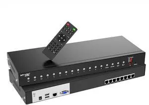 8 Port KVM Switch Rack Mount Over CAT6 Cable, HDMI/VGA CAT7 KVM Console USB HDMI/VGA to CAT6 Dongle Not Included 8 Port KVM Switch Rack Mount Over CAT6 Cable, HDMI/VGA CAT7 KVM Console USB HDMI/VGA to CAT6 Dongle Not Included