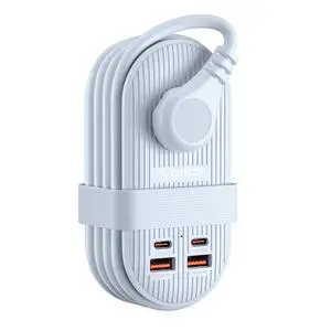 45W Power Strip for iPhone 17 and Galaxy S25, 7 in 1 Charging Station with 3AC, 2 USB-A, 2 USB-C, 4ft Thin Extension Cord, Flat Plug Fashion Essential for Cruise Ship/Travel/Home/Dorm - TK45 45W Power Strip for iPhone 17 and Galaxy S25, 7 in 1 Charging Station with 3AC, 2 USB-A, 2 USB-C, 4ft Thin Extension Cord, Flat Plug Fashion Essential for Cruise Ship/Travel/Home/Dorm - TK45