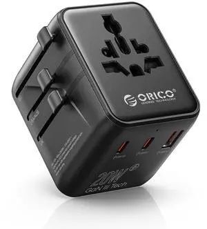 Universal Travel Adapter with 2 AC 2 USB-C and 1 USB-A Socket, PD 20W International Power Adapter, Worldwide Travel Essentials Wall Charger for USA EU UK AUS JP and Over 200 Countries Universal Travel Adapter with 2 AC 2 USB-C and 1 USB-A Socket, PD 20W International Power Adapter, Worldwide Travel Essentials Wall Charger for USA EU UK AUS JP and Over 200 Countries