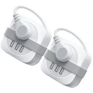 2 Pack Travel Power Strip with USB Ports, Small Extension Cord 3 USB Ports 2 Outlets 4 Ft Wrapped Around, Compact and Portable Travel Essentials Cruise Ship Accessories Must Haves, White 2 Pack Travel Power Strip with USB Ports, Small Extension Cord 3 USB Ports 2 Outlets 4 Ft Wrapped Around, Compact and Portable Travel Essentials Cruise Ship Accessories Must Haves, White