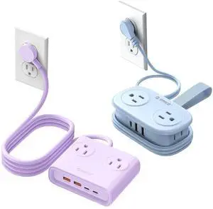 Travel Power Strip with USB C, 4 Outlets 3 USB Ports (1 USB C) with 4FT Wrapped Short Extension Cord Small Power Strip, Non Surge Protector for Travel, Cruise Ship-AP3 Travel Power Strip with USB C, 4 Outlets 3 USB Ports (1 USB C) with 4FT Wrapped Short Extension Cord Small Power Strip, Non Surge Protector for Travel, Cruise Ship-AP3
