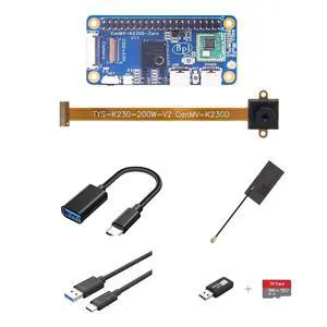 Banana Pi BPI-CanMV-K230D-Zero Single Board Computers, Canaan K230D RISC-V, 128MB LPDDR4, Dual Kamera MIPI CSI, 40Pin GPIO, AIoT SBC, Motherboard (Basic kit) Banana Pi BPI-CanMV-K230D-Zero Single Board Computers, Canaan K230D RISC-V, 128MB LPDDR4, Dual Kamera MIPI CSI, 40Pin GPIO, AIoT SBC, Motherboard (Basic kit)