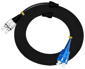 100ft 100feet 30m SC to FC Outdoor Armored Duplex 9/125 SM Fiber Optic Cable Jumper Optical Patch Cord Singlemode 30Meters 100ft SC-FC 100ft 100feet 30m SC to FC Outdoor Armored Duplex 9/125 SM Fiber Optic Cable Jumper Optical Patch Cord Singlemode 30Meters 100ft SC-FC