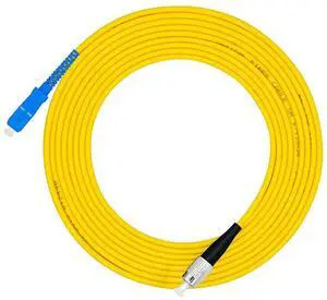 50Meters 160ft SC to FC Fiber Optic Cable Jumper Optical Patch Cord Simplex Single-Mode 9/125 SC-FC 50Meters 160ft SC to FC Fiber Optic Cable Jumper Optical Patch Cord Simplex Single-Mode 9/125 SC-FC