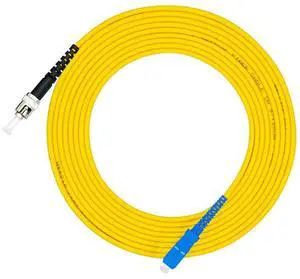 100 Meters 328ft SC to ST Fiber Optic Cable Jumper Optical Patch Cord Simplex Single-Mode 9/125 SC-ST 100 Meters 328ft SC to ST Fiber Optic Cable Jumper Optical Patch Cord Simplex Single-Mode 9/125 SC-ST