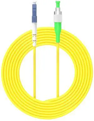 15Meters 50ft LC/PC to FC/APC Fiber Optic Cable Jumper Optical Patch Cord Simplex Single-Mode 9/125 LC-FC 15Meters 50ft LC/PC to FC/APC Fiber Optic Cable Jumper Optical Patch Cord Simplex Single-Mode 9/125 LC-FC