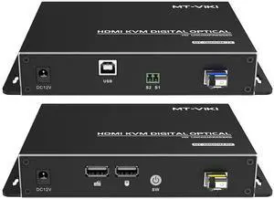HDMI KVM Fiber Extender, HDMI Extender Over Single Mode Fiber Optic up to 20KM/12.4 Miles, Uncompressed TX & RX Kit HDMI KVM Fiber Extender, HDMI Extender Over Single Mode Fiber Optic up to 20KM/12.4 Miles, Uncompressed TX & RX Kit