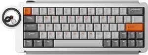 Ice Ring 63 RT HE Magnetic Wired Gaming Keyboard, 0.01mm Accuracy, 0.125ms Latency, TTC KOM Hall Effect Magnetic Switches, Lightweight All-Metal, RGB Gaming Accessories Silver Orbit Ice Ring 63 RT HE Magnetic Wired Gaming Keyboard, 0.01mm Accuracy, 0.125ms Latency, TTC KOM Hall Effect Magnetic Switches, Lightweight All-Metal, RGB Gaming Accessories Silver Orbit
