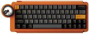 Ice Ring 63 RT HE Magnetic Wired Gaming Keyboard, 0.01mm Accuracy, 0.125ms Latency, TTC KOM Hall Effect Magnetic Switches, Lightweight All-Metal, RGB Gaming Accessories Starburst Orange Ice Ring 63 RT HE Magnetic Wired Gaming Keyboard, 0.01mm Accuracy, 0.125ms Latency, TTC KOM Hall Effect Magnetic Switches, Lightweight All-Metal, RGB Gaming Accessories Starburst Orange