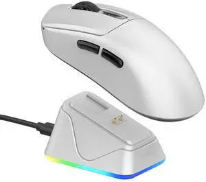 NEX Pro Wireless Gaming Mouse with RGB Charging Dock | PixArt PAW3950, 65g, 8000Hz Polling, 42K DPI, Tri-Mode, Rechargeable, Online Software NEX Pro Wireless Gaming Mouse with RGB Charging Dock | PixArt PAW3950, 65g, 8000Hz Polling, 42K DPI, Tri-Mode, Rechargeable, Online Software