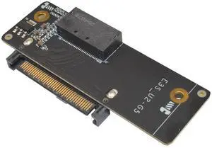 PCIe 5.0 GEN-Z EDSFF to U.2 SFF-8639 Adapter Card NVMe SSD Converter for 28Pin E1.S E1.L E3.S E3.L, High-Speed Server Interconnect for Enterprise Data Center & IT Workstations PCIe 5.0 GEN-Z EDSFF to U.2 SFF-8639 Adapter Card NVMe SSD Converter for 28Pin E1.S E1.L E3.S E3.L, High-Speed Server Interconnect for Enterprise Data Center & IT Workstations