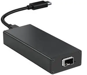 USB C to 10Gbps Fiber Network Adaptor, Type-C to SFP+ 10Gigabit Ethernet Adapter, Thunderbolt 3/4 with Intel JHL7440 & 82599EN, Built-in Cooling Fan, for MacBook, Laptop Converter USB C to 10Gbps Fiber Network Adaptor, Type-C to SFP+ 10Gigabit Ethernet Adapter, Thunderbolt 3/4 with Intel JHL7440 & 82599EN, Built-in Cooling Fan, for MacBook, Laptop Converter