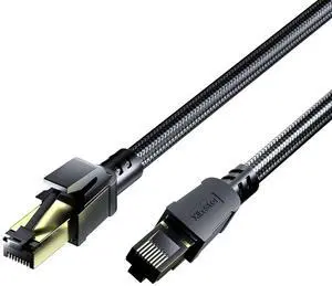 Cat 8 Ethernet Cable, Heavy Duty High Speed Internet Network Cable, Professional LAN Cable Shielded in Wall (Cat8-26FT) Cat 8 Ethernet Cable, Heavy Duty High Speed Internet Network Cable, Professional LAN Cable Shielded in Wall (Cat8-26FT)