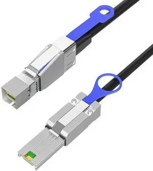 SFF-8644 to SFF-8088 SAS Adapter Cable 1M/3.28FT High-Speed MiniSAS Converter for HDD/SSD Storage, RAID Disk Arrays, Server, Durable Data Extension Transfer Cable SFF-8644 to SFF-8088 SAS Adapter Cable 1M/3.28FT High-Speed MiniSAS Converter for HDD/SSD Storage, RAID Disk Arrays, Server, Durable Data Extension Transfer Cable